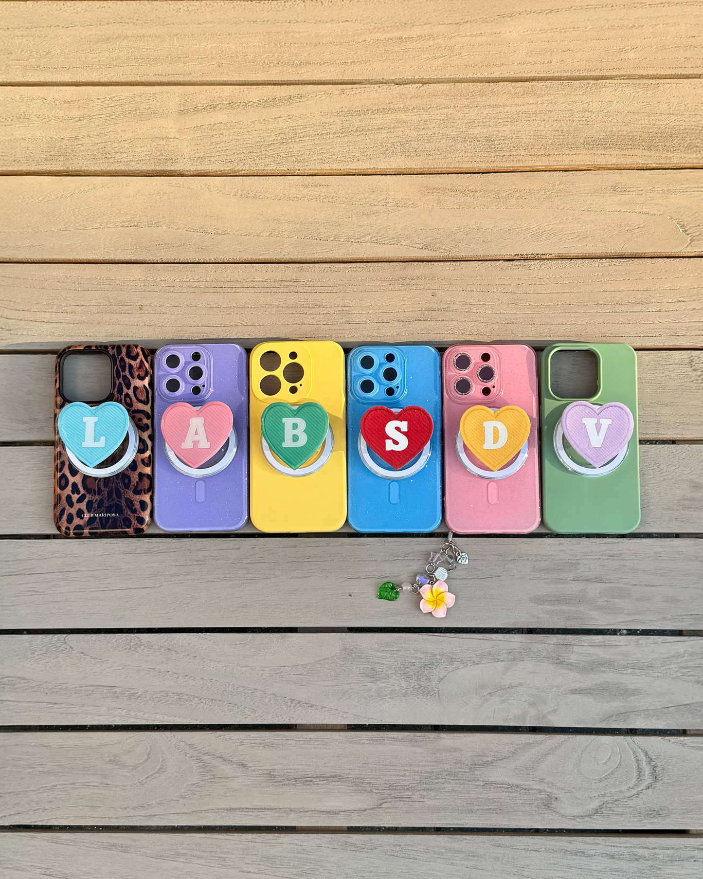Heart Initial Grip (Custom)